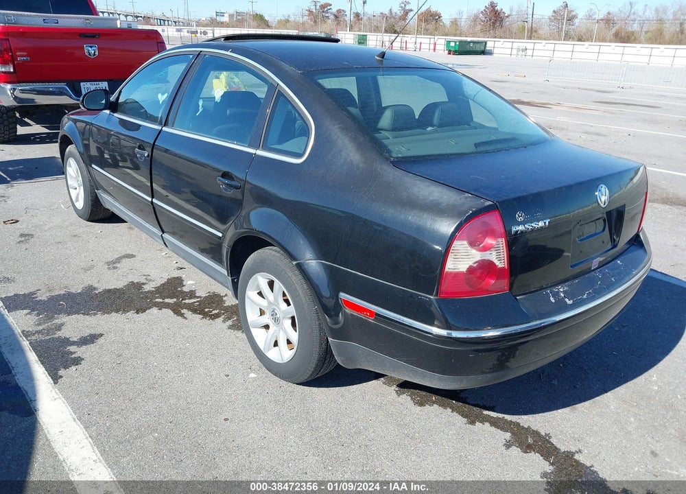 2004 VOLKSWAGEN PASSAT GLS VIN: WVWPD63B34E212421