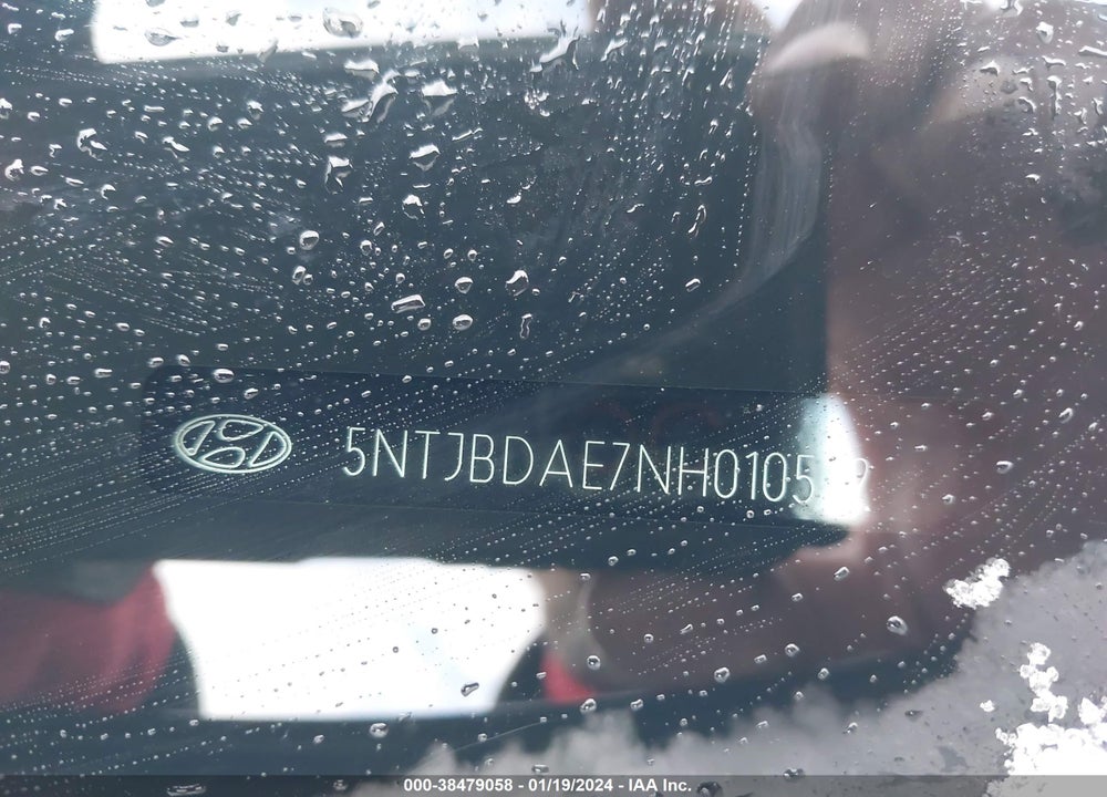 2022 HYUNDAI SANTA CRUZ SEL VIN: 5NTJBDAE7NH010522