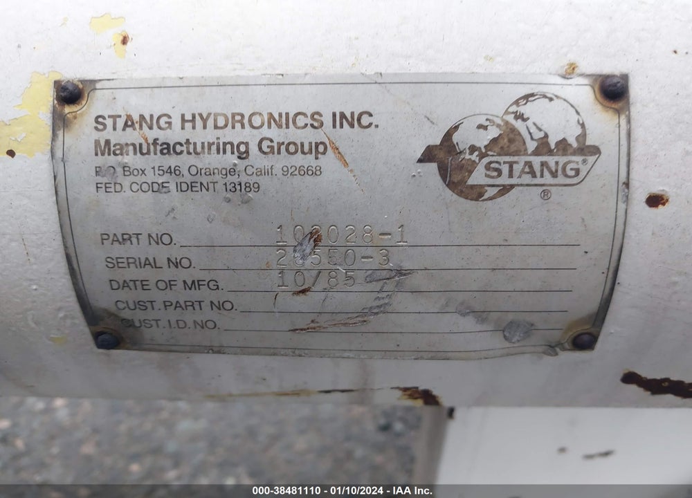 1980 EQUIPMENT STEEL GSE 1020281 VIN: 00000000000090441