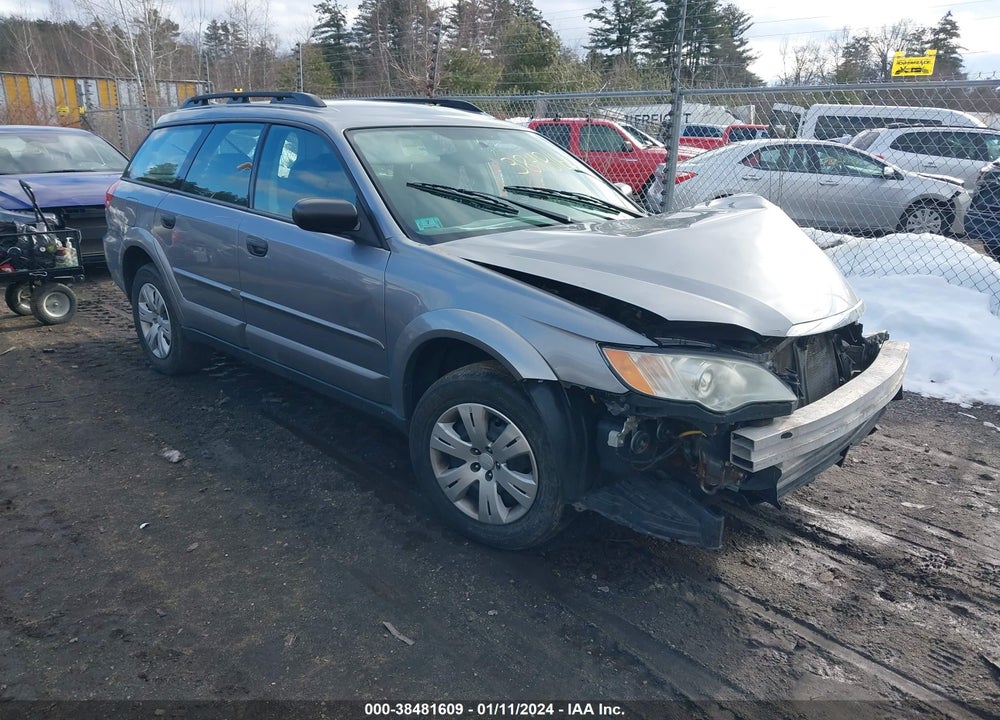 2009 SUBARU OUTBACK 2.5I VIN: 4S4BP60C397339627