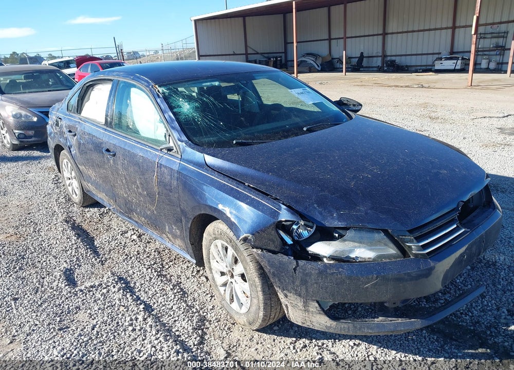 2012 VOLKSWAGEN PASSAT 2.5L S VIN: 1VWAP7A33CC028067