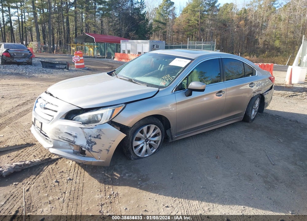 2016 SUBARU LEGACY 2.5I PREMIUM VIN: 4S3BNAD60G3051862