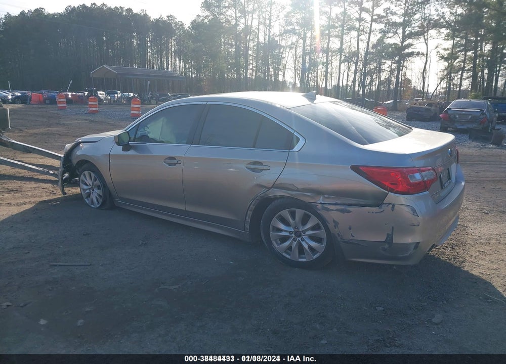 2016 SUBARU LEGACY 2.5I PREMIUM VIN: 4S3BNAD60G3051862