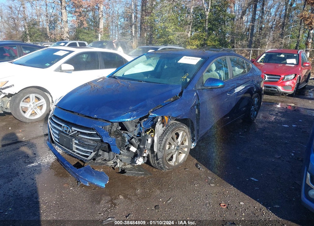 2018 HYUNDAI ELANTRA SEL VIN: 5NPD84LF9JH214443