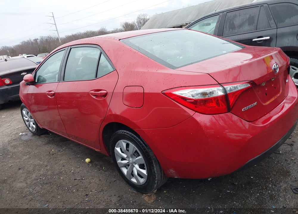2016 TOYOTA COROLLA LE VIN: 5YFBURHE7GP526496