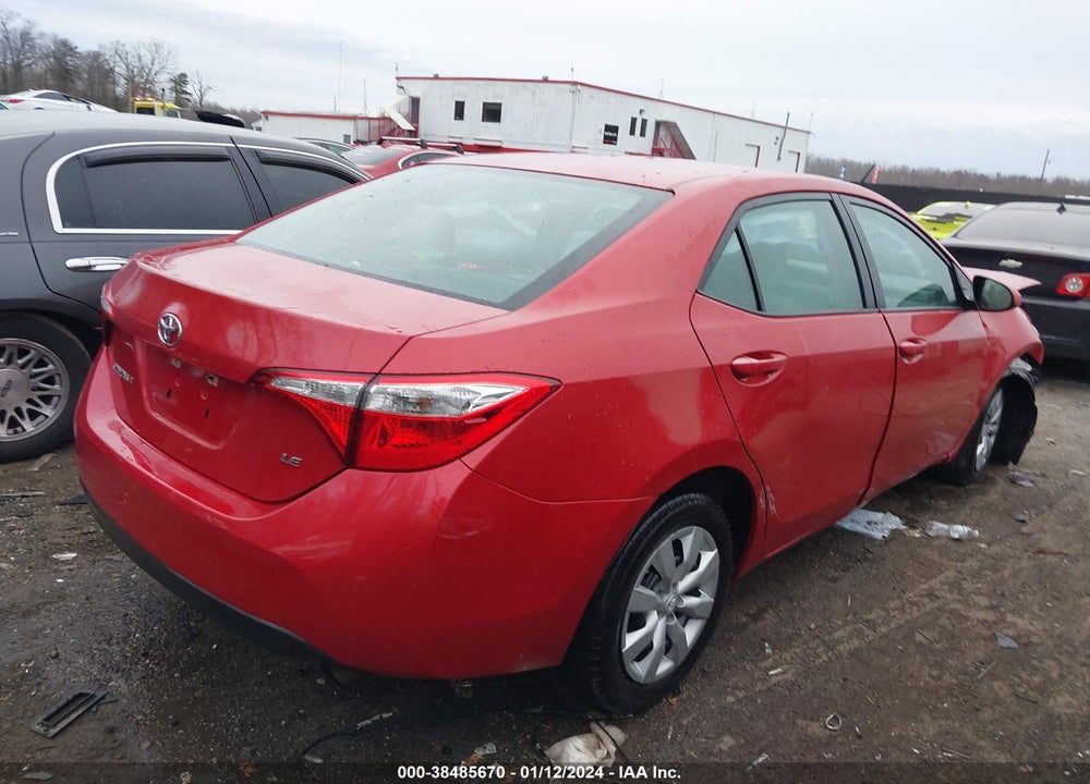 2016 TOYOTA COROLLA LE VIN: 5YFBURHE7GP526496