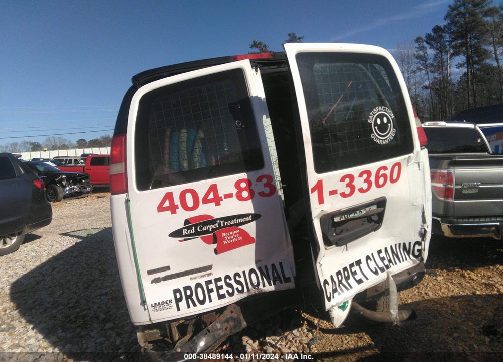 2011 CHEVROLET EXPRESS 2500 WORK VAN VIN: 1GCWGFCA3B1124757