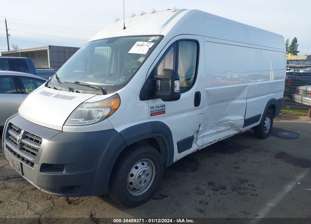 2017 RAM PROMASTER 2500 HIGH ROOF 159 WB VIN: 3C6TRVDG9HE527133
