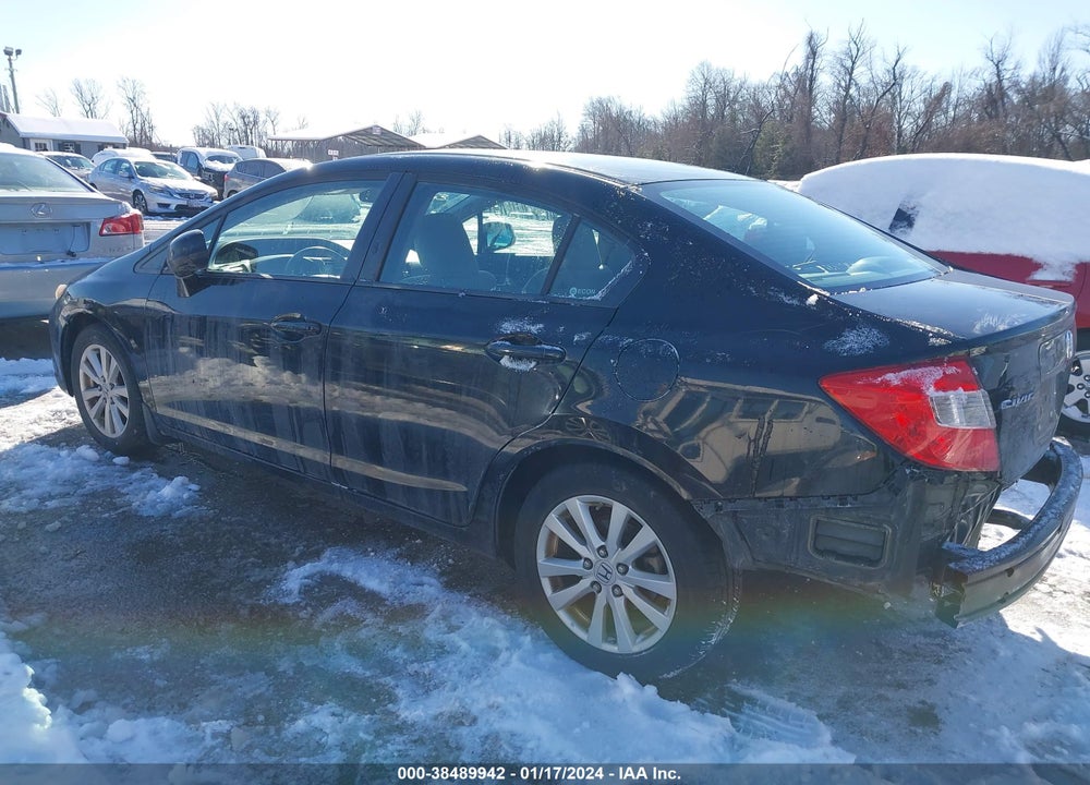 2012 HONDA CIVIC EX VIN: 19XFB2F86CE392832