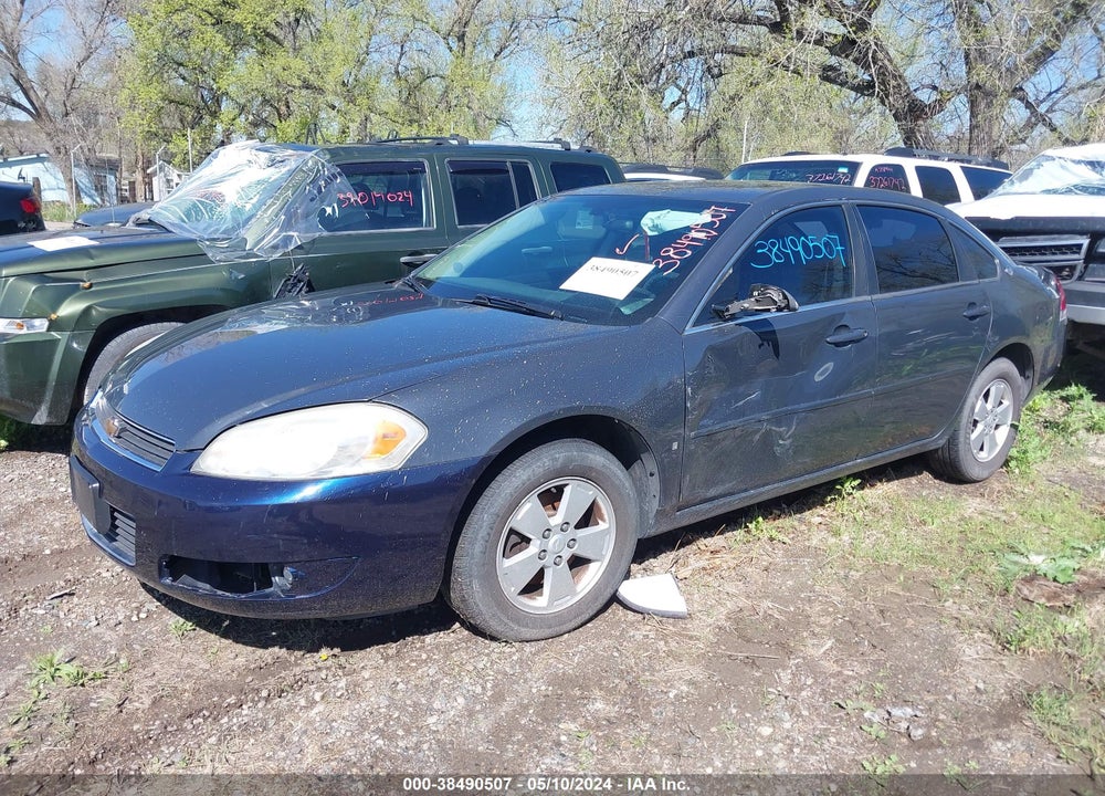 2008 CHEVROLET IMPALA LT VIN: 2G1WT58N789163320