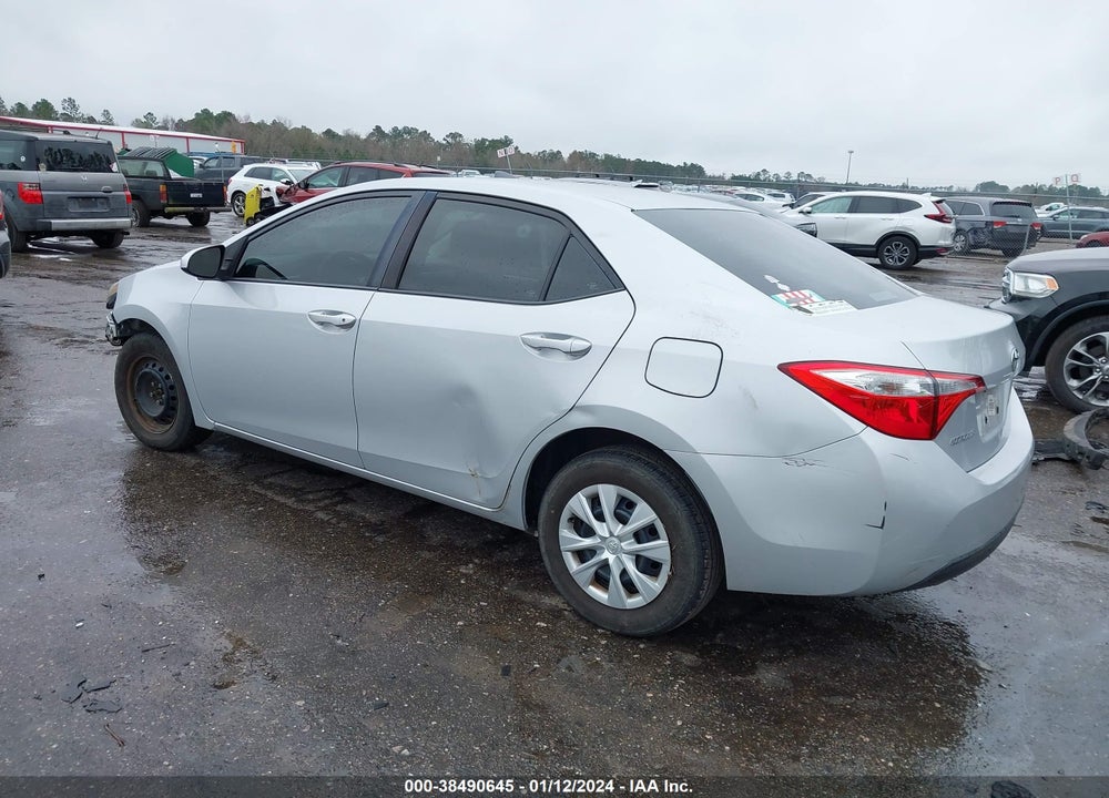 2014 TOYOTA COROLLA L VIN: 2T1BURHE9EC202155