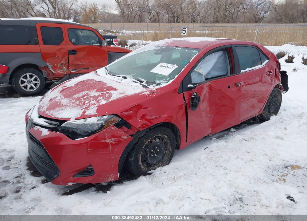 2019 TOYOTA COROLLA LE VIN: 2T1BURHE9KC162168