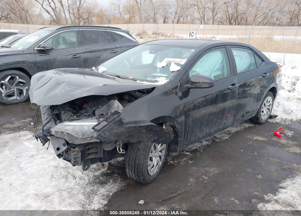 2019 TOYOTA COROLLA LE VIN: 2T1BURHE5KC227680