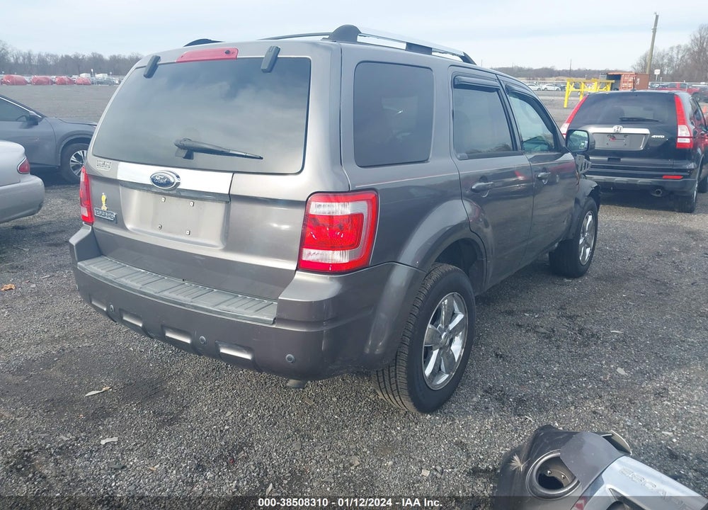 2009 FORD ESCAPE LIMITED VIN: 1FMCU04739KA94056