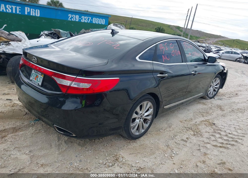 2013 HYUNDAI AZERA VIN: KMHFG4JG6DA226242