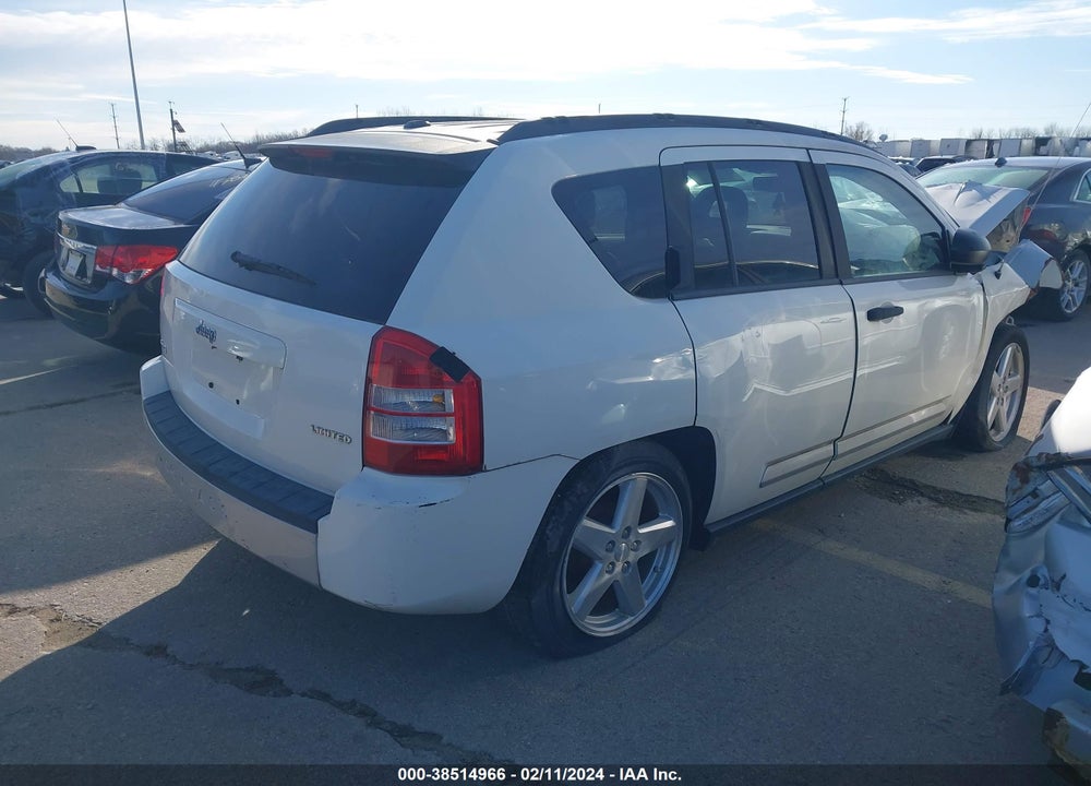 2008 JEEP COMPASS LIMITED VIN: 1J8FF57W98D510618