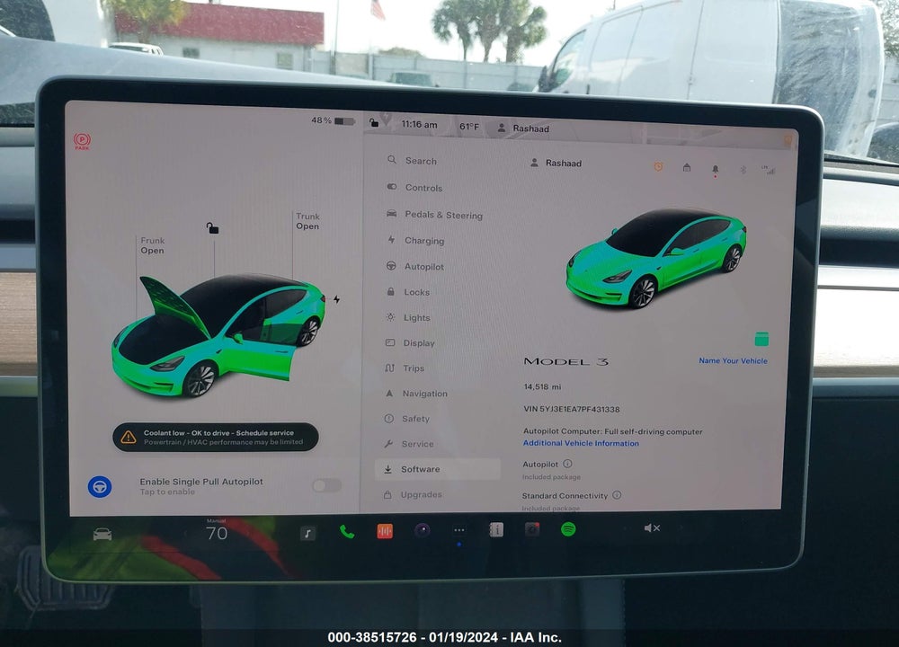 2023 TESLA MODEL 3 REAR-WHEEL DRIVE VIN: 5YJ3E1EA7PF431338