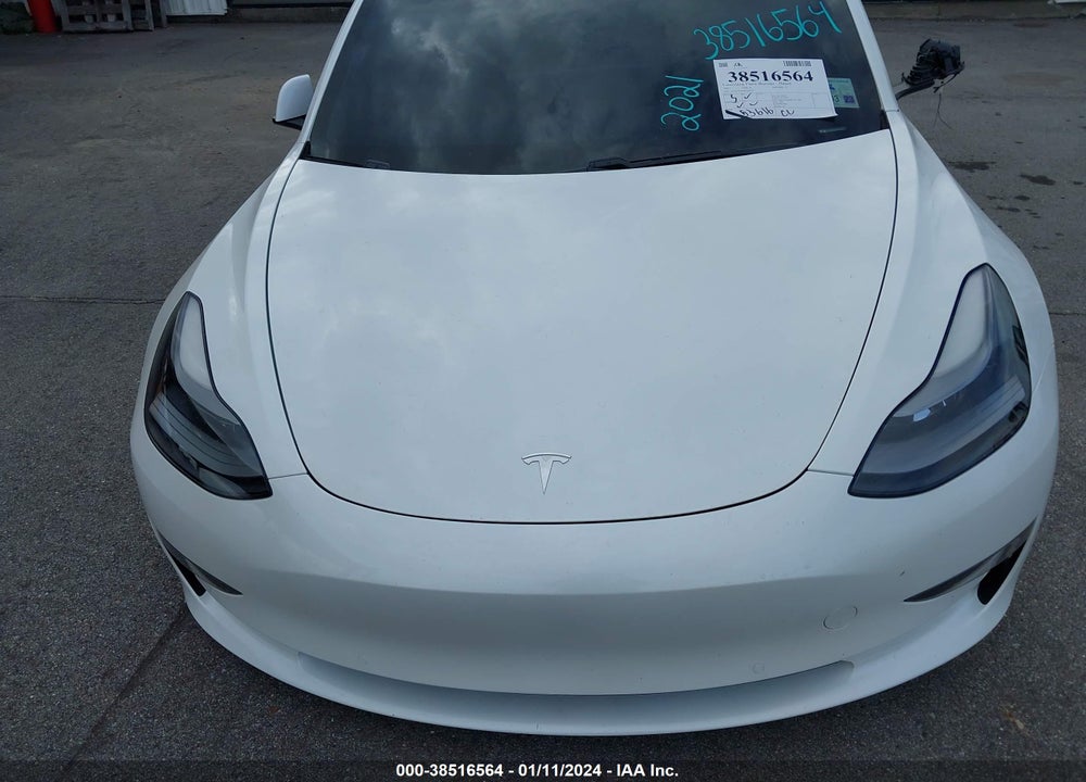 2021 TESLA MODEL 3 LONG RANGE DUAL MOTOR ALL-WHEEL DRIVE VIN: 5YJ3E1EB4MF924253
