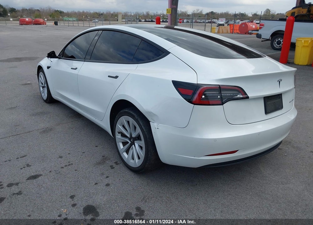 2021 TESLA MODEL 3 LONG RANGE DUAL MOTOR ALL-WHEEL DRIVE VIN: 5YJ3E1EB4MF924253