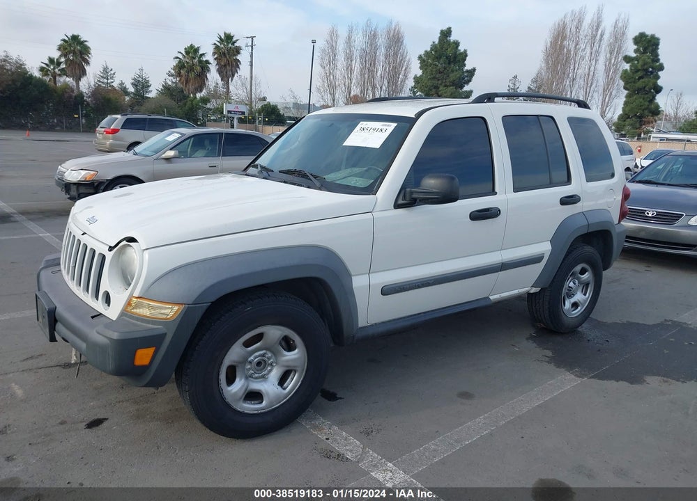 2005 JEEP LIBERTY SPORT VIN: 1J4GK48K75W611650