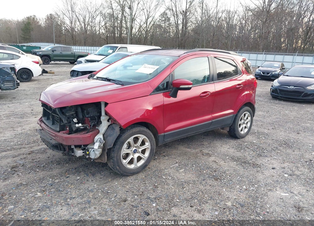 2018 FORD ECOSPORT SE VIN: MAJ3P1TE4JC203615