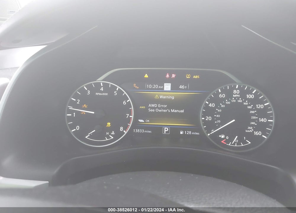 2022 NISSAN MURANO SL INTELLIGENT AWD VIN: 5N1AZ2CS3NC113896