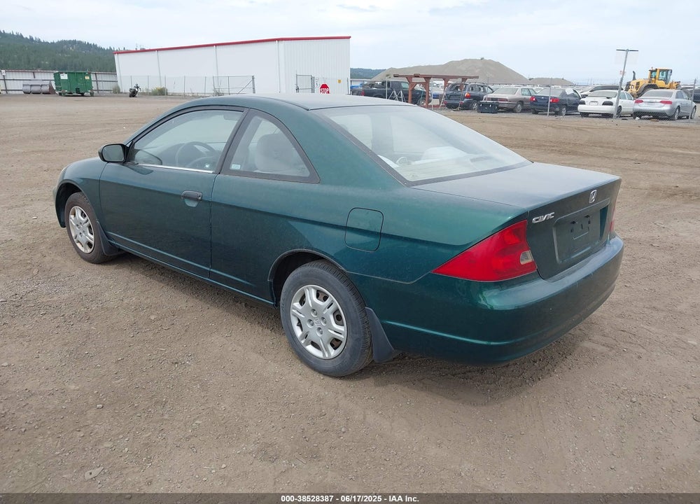 2001 HONDA CIVIC LX VIN: 1HGEM22501L035203