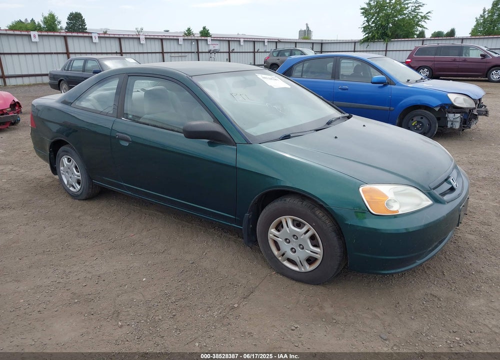 2001 HONDA CIVIC LX VIN: 1HGEM22501L035203