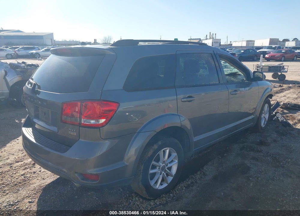 2013 DODGE JOURNEY SXT VIN: 3C4PDCBG0DT581491