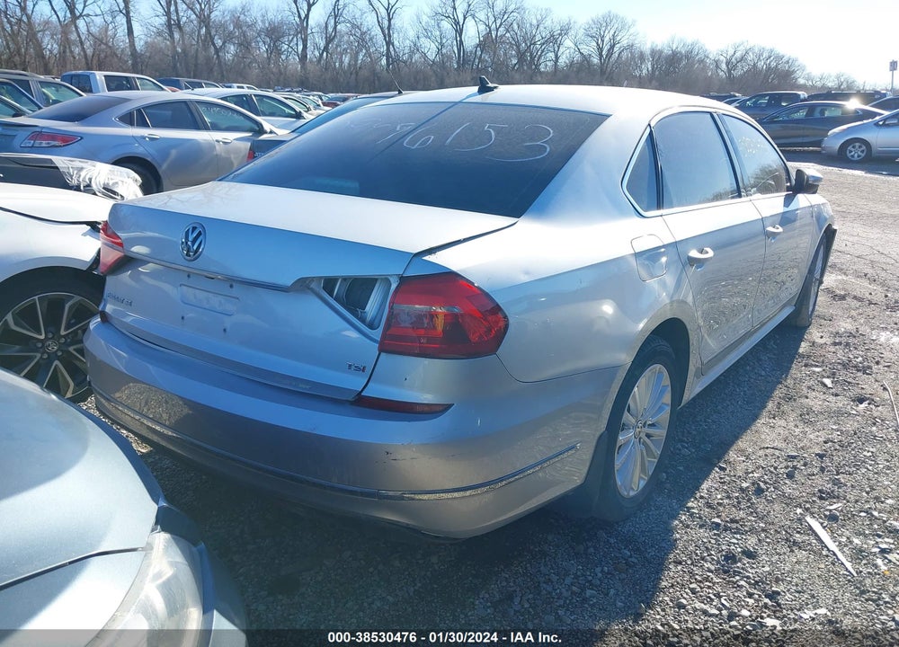 2016 VOLKSWAGEN PASSAT VIN: 1VWBS7A38GC037758