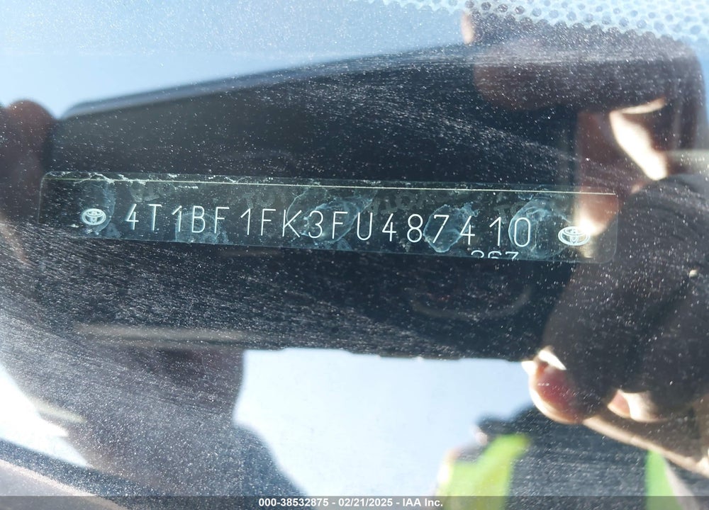 2015 TOYOTA CAMRY VIN: 4T1BF1FK3FU487410
