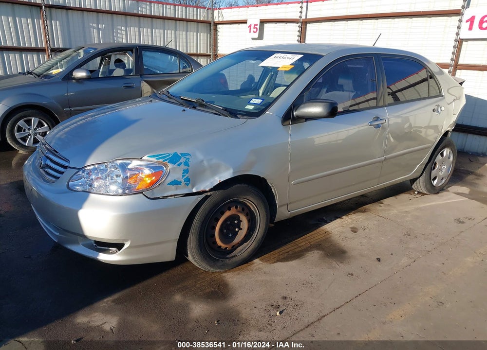2003 TOYOTA COROLLA LE VIN: JTDBR32E632004927