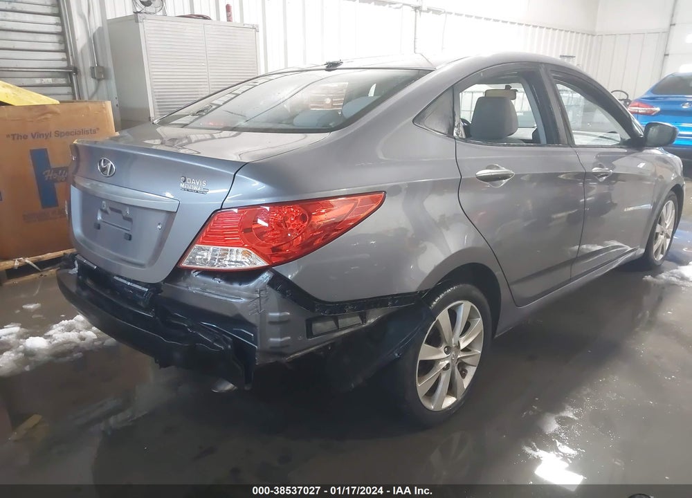 2013 HYUNDAI ACCENT GLS VIN: KMHCU4AE2DU579702