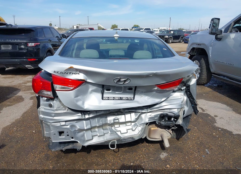 2013 HYUNDAI ELANTRA GLS VIN: 5NPDH4AE2DH374646