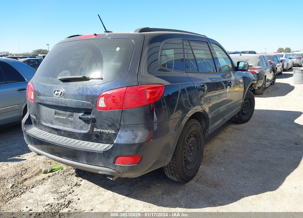 2009 HYUNDAI SANTA FE GLS VIN: 5NMSG13DX9H233793