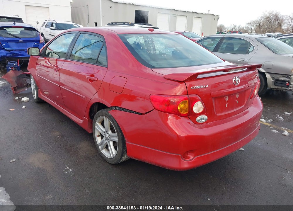2009 TOYOTA COROLLA XRS VIN: 1NXBE40E09Z001406