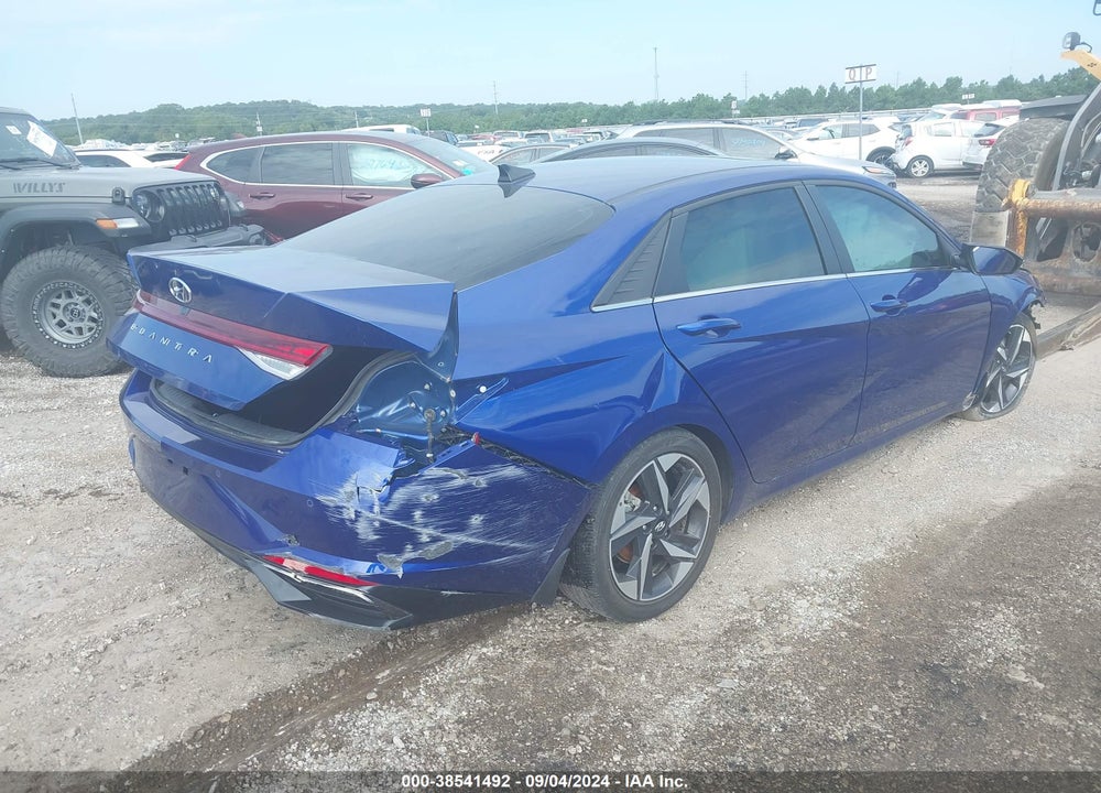 2021 HYUNDAI ELANTRA LIMITED VIN: 5NPLP4AG0MH026733