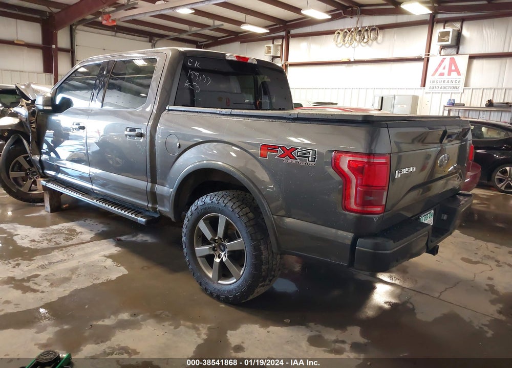 2015 FORD F-150 LARIAT VIN: 1FTEW1EG5FKF17095