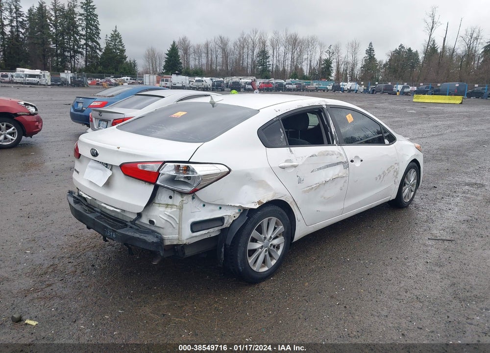 2016 KIA FORTE LX VIN: KNAFX4A66G5506197