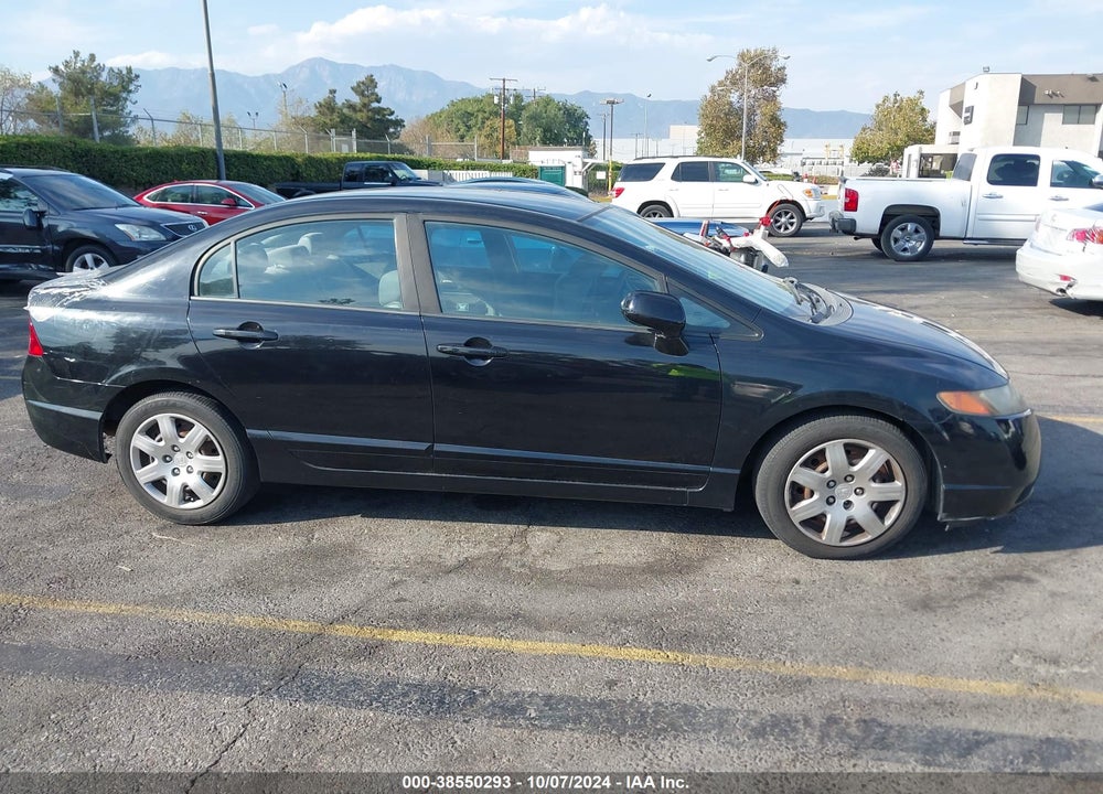 2008 HONDA CIVIC LX VIN: 1HGFA165X8L011387