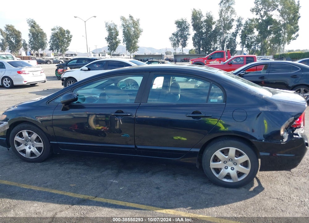 2008 HONDA CIVIC LX VIN: 1HGFA165X8L011387