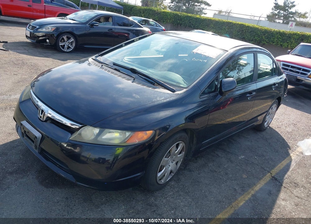 2008 HONDA CIVIC LX VIN: 1HGFA165X8L011387