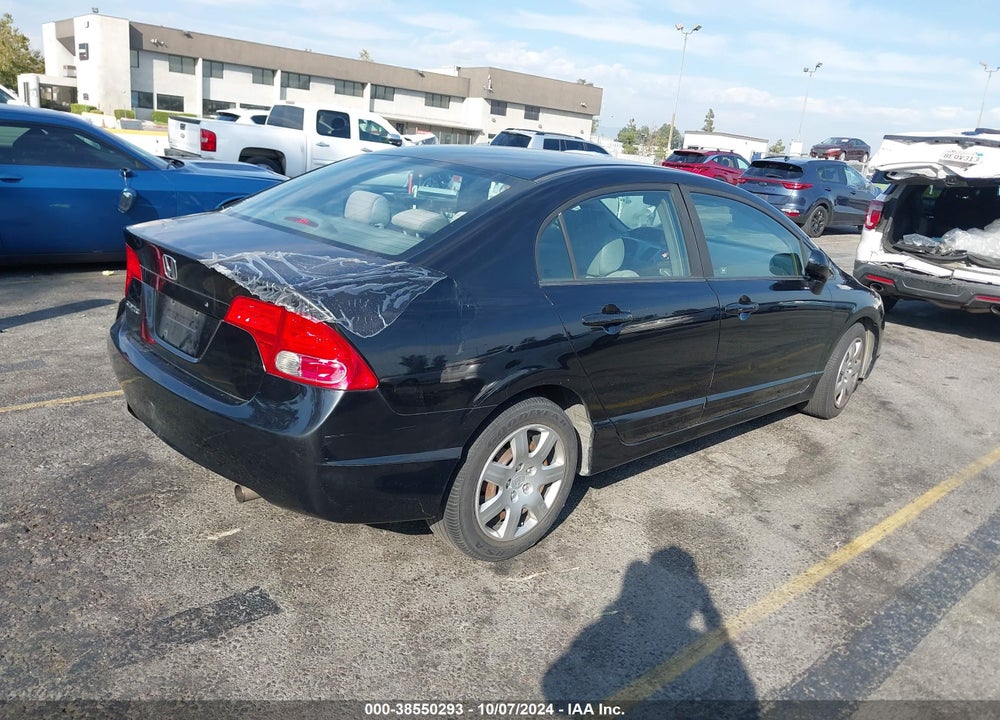 2008 HONDA CIVIC LX VIN: 1HGFA165X8L011387