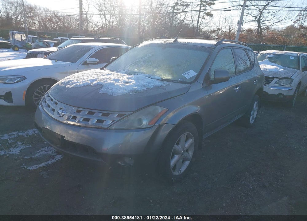 2005 NISSAN MURANO SE VIN: JN8AZ08W85W423629