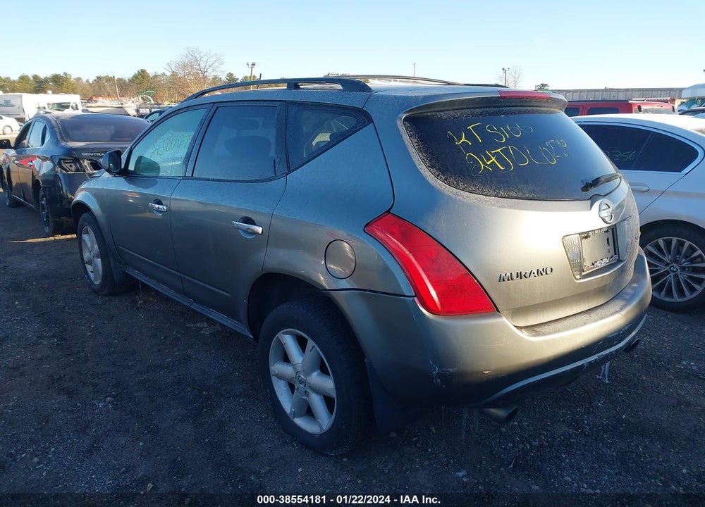 2005 NISSAN MURANO SE VIN: JN8AZ08W85W423629