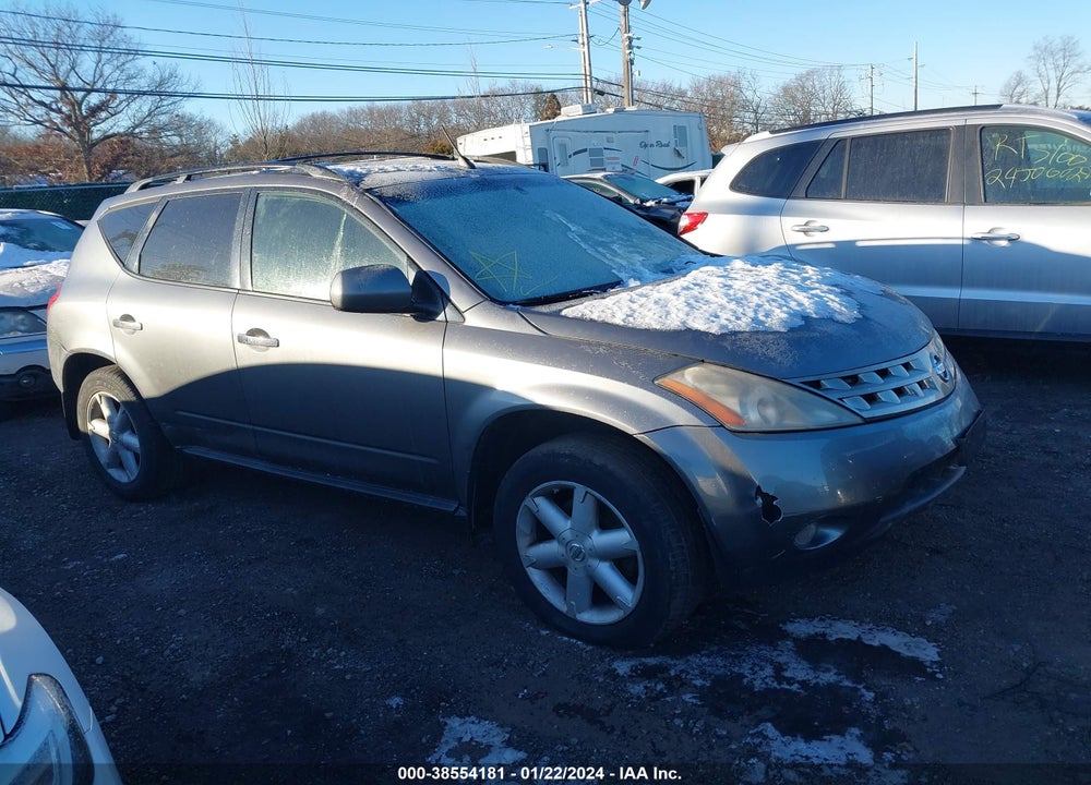2005 NISSAN MURANO SE VIN: JN8AZ08W85W423629