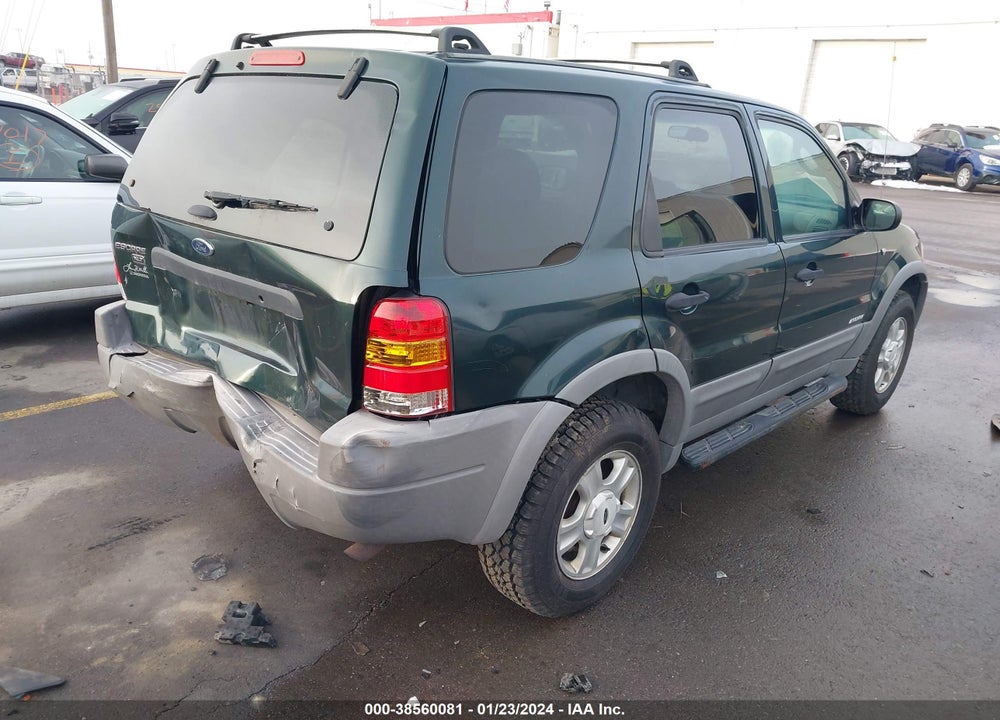 2001 FORD ESCAPE XLT VIN: 1FMYU04161KF09800