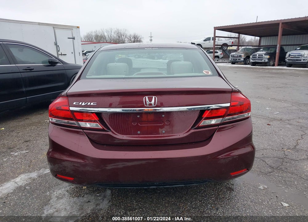 2015 HONDA CIVIC LX VIN: 19XFB2F59FE076724