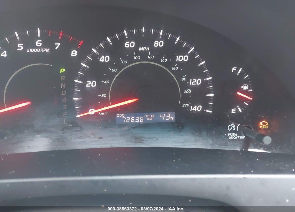 2007 TOYOTA CAMRY LE VIN: JTNBE46K873079254