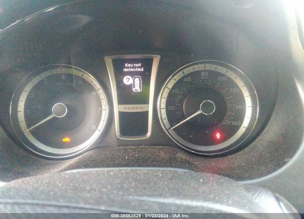 2012 HYUNDAI AZERA VIN: KMHFH4JGXCA192950